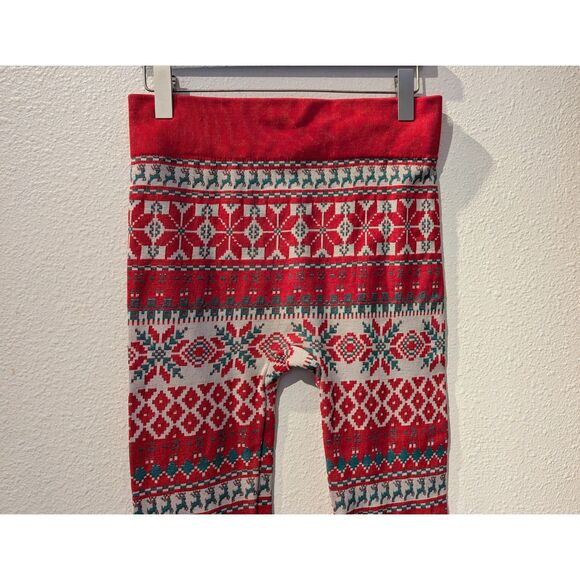 Bundle of 2 Christmas theme leggings (Old Navy/Britt's Knits)   Sz L - Picture 6 of 11